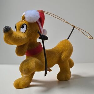 PLUTO Vintage Felt Christmas Ornament - Disney **RARE**